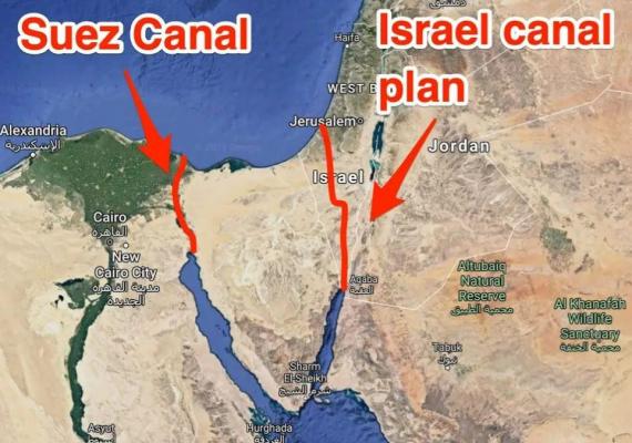 Cum au vrut americanii să construiască o alternativă la Canalul Suez, prin Israel, cu 520 de bombe nuclare