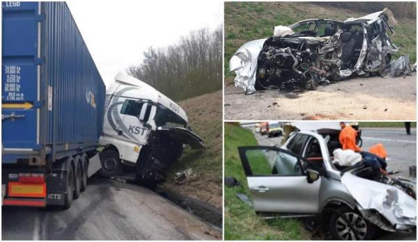 TIR românesc, accident înfiorător în Franța. O șoferiță a murit pe loc după ce a intrat cu mașina pe contrasens