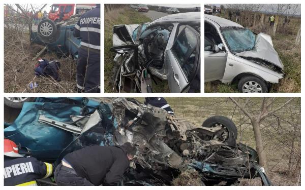 Copil proiectat afară din maşină în urma unui cumplit accident rutier, în judeţul Iaşi. În urma impactului, o persoană a murit