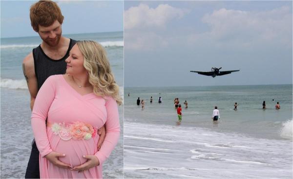 Kristan Othersen, într-o rochie de culoare roz, alături de partenerul ei, Kyle Johnson