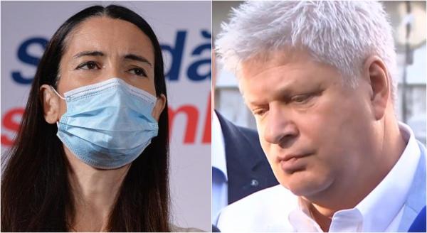 Colaj foto cu Clotilde Armand, stânga, şi Dan Tudorache, dreapta