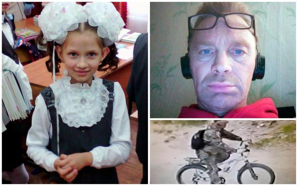 Anastasia Guzhvina cu pampoane, la școală/ Sergey Matyushin, pe bicicletă, în ziua crimei