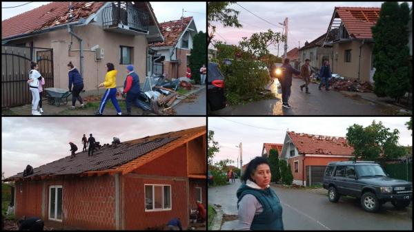 Furtună cu aspect de tornadă în Nojorid, județul Bihor