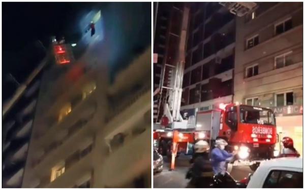 Un fotbalist sare pe geamul unui hotel din Argentina