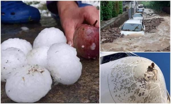 Europa, lovită de fenomene meteo extreme. Cod violet în Germania, grindină cât mărul în Italia - VIDEO