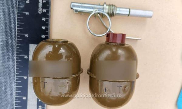 Bărbat din Maramureş, bănuit de trafic cu ţigări, prins cu grenade în microbuz