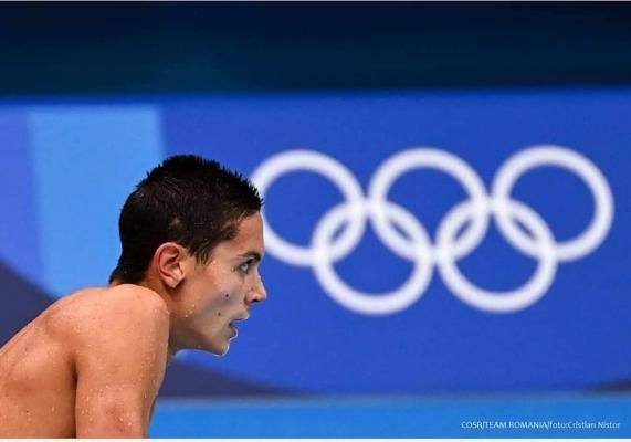 David Popovici nu s-a calificat în semifinale la 50 m liber din cadrul competiţiei de înot de la Jocurile Olimpice