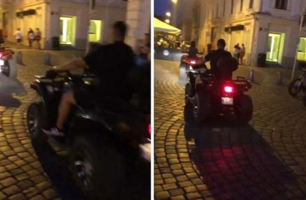 S-au plimbat cu ATV-urile în zona pietonală din centrul Timişoarei