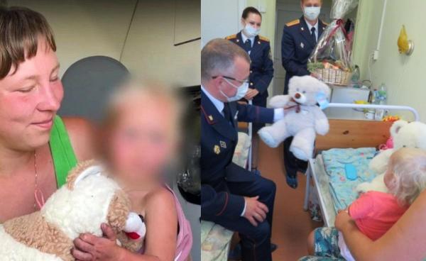 Fetiţă în pădure