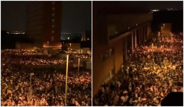 Tinerii nu au mai ținut cont de restricții, iar polițiștii au recunoscut că au fost depășiți de situație