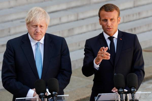 Emmanuel Macron şi Boris Johnson