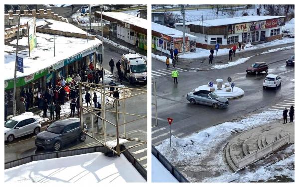 Tragedie în Petroșani. Fetiță de 6 ani rănită pe trotuar de o mașină scăpată de sub control. Șoferul a murit