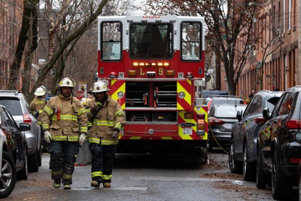 Incendiul a cuprins un bloc din Philadelphia