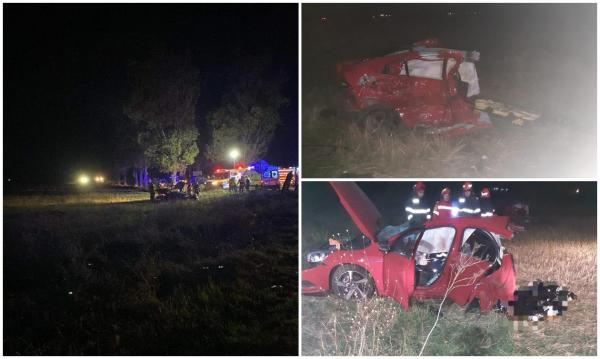 Maşină rupăt în două pe DN1D, octombrie 2022
