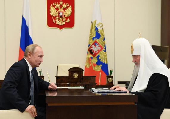 Patriarhul Kiril şi Vladimir Putin