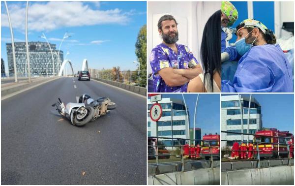 Medicul Călin Doboș, chirurgul vedetelor, a murit la 48 de ani. Motocicleta pe care se afla a intrat în plin într-un stâlp pe podul Basarab şi aruncată zeci de metri