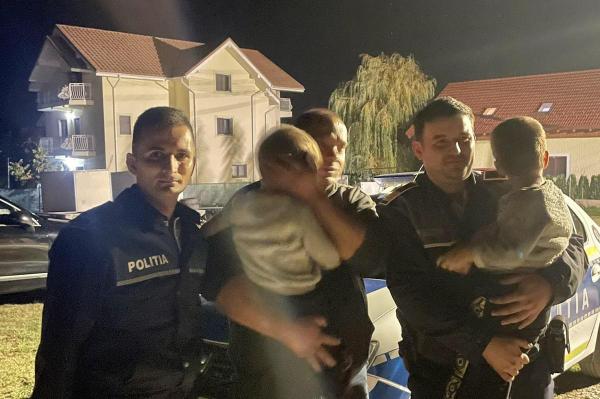 Jandarm devenit erou, după ce a salvat 2 copilaşi de la o tragedie