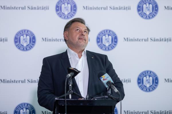Alexandru Rafila, ministrul Sanatatii, sutine o conferinta de presa la sediul institutiei, in Bucuresti, 26 iulie 2022.