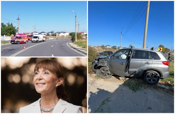 Motociclist lovit de maşina Monicăi Macovei, între Mangalia şi 2 Mai