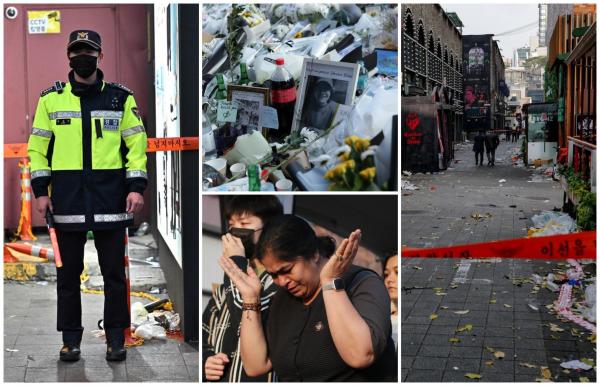 Peste 150 de oameni au murit călcaţi în picioare în Itaewon