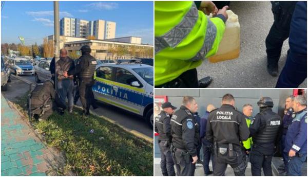 Un bărbat a pierdut la păcănele, s-a stropit cu benzină și a amenințat că își dă foc