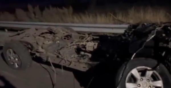 "Caroseria blindată a fost smulsă de pe șasiu". Ce a mai rămas din maşina lui Kiril Stremousov după presupusul accident de circulaţie