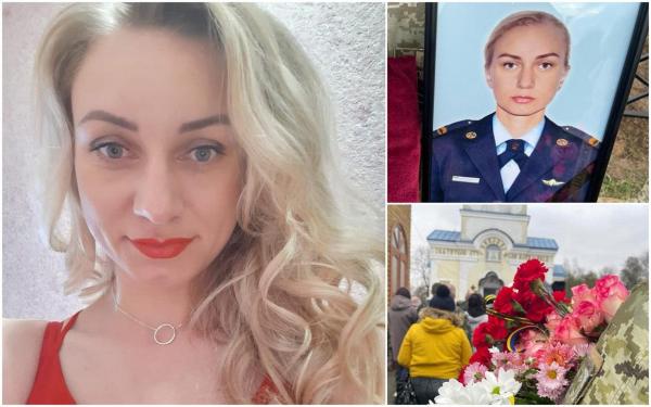 "O mare de flori și de lacrimi". Tatiana, o polițistă de frontieră ucisă la doar 34 de ani, în Cernihiv, a fost condusă pe ultimul ei drum