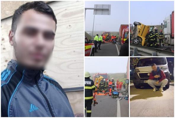 "Sper că este doar un vis urât". Daniel a murit la doar 29 de ani într-un cumplit accident pe A3. Doi copii care se aflau în grija lui vor creşte acum fără tată