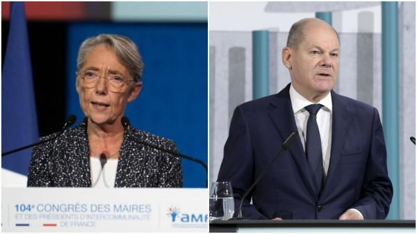 Elisabeth Borne şi Olaf Scholz