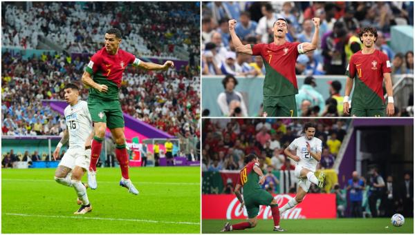 Portugalia - Uruguay 2-0, la Cupa Mondială din Qatar. Bruno Fernandes a marcat o dublă şi a devenit eroul meciului pentru lusitani, care s-au calificat în optimi