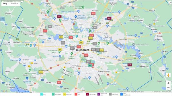 poluarea aerului din București, 4 noiembrie 2022