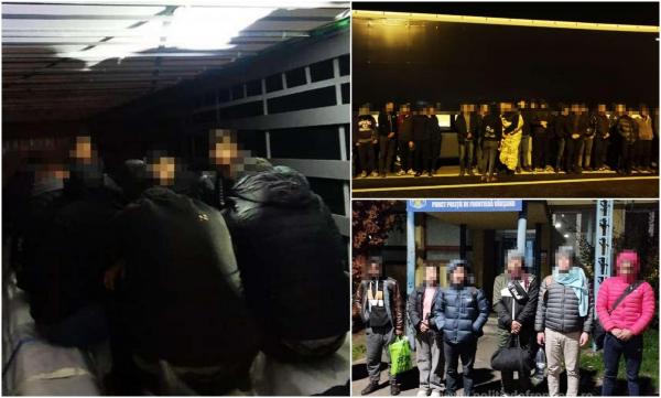 46 de migranţi au fost găsiţi ascunşi în două TIR-uri, la frontieră