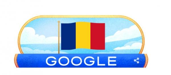 Doodle-ul Google a fost schimbat cu ocazia Zilei Naționale a României