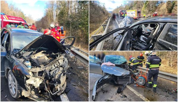 Accident cumplit pe DN17, în Suceava. Opt persoane au fost rănite grav şi au fost transportate la spital pentru îngrijiri