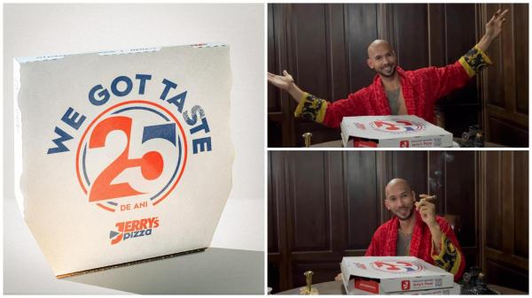 Reacția Jerry's Pizza după reținerea lui Andrew Tate şi Tristan Tate
