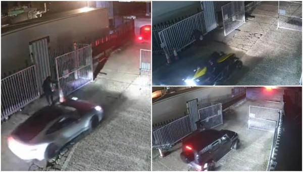 Momentul uluitor în care cinci maşini de lux sunt furate de hoţi în mai puţin de 60 de secunde