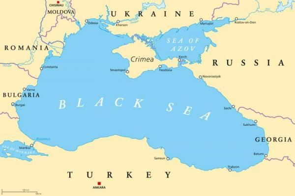 O navă militară a Rusiei aflată lângă Zona Economică a României deviază sau oprește toate navele comerciale care merg spre Ucraina