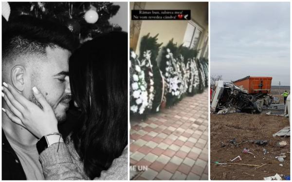 ”Dacă aș fi putut să te opresc în acea blestemată dimineață”. Iubita lui Radu Andrei, șoferul camionului din accidentul cu 7 morți, mesaj sfâșietor în ziua înmormântării
