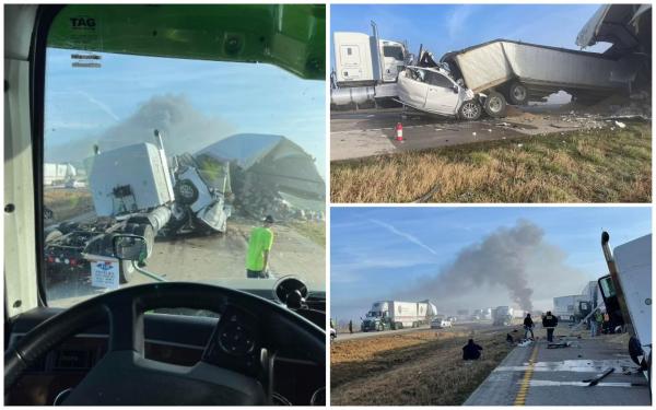 Carambol cu aproape 50 de mașini și camioane în SUA. Șase oameni au murit. ”Nu am văzut niciodată un asemenea accident”