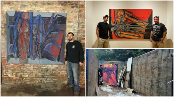 Tablourile erau abandonate într-un hambar