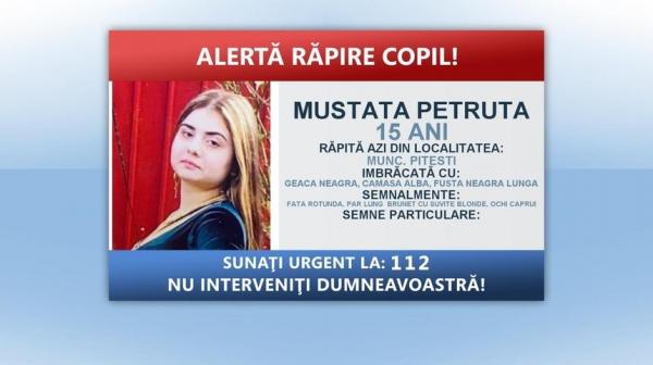 fată răpită în Pitești, Argeș