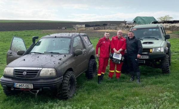 paramedicii SMURD în Cluj, la stână