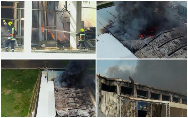 150 de angajaţi au rămas pe drumuri, după ce fabrica din Dej în care lucrau a fost distrusă într-un incendiu: "De 20 de ani tot pentru asta muncim. Uite! S-a distrus"