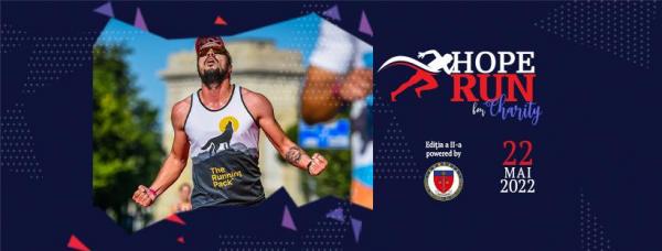 HOPE RUN pentru Ioana, Matei și Andreea, pe 22 mai în Parcul Regele Mihai I din București