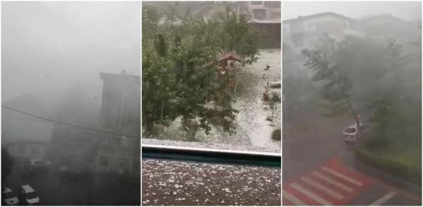 Ploi torențiale, grindină și vijelii în România