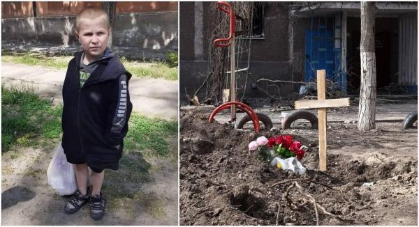 "Vreau ca mama mea să învie". Povestea lui Mișa, un băiețel din Mariupol "cu privire de bărbat și chipul brăzdat de suferință"