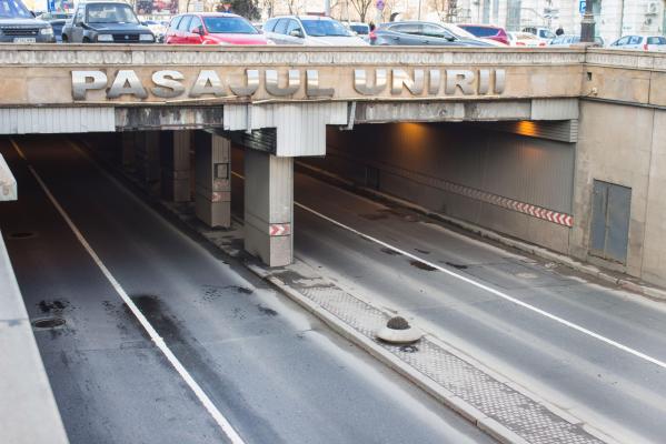 Pasajul Unirii din Capitală se închide, din 19 iunie, pentru consolidare. Lucrările ar urma să fie gata în septembrie