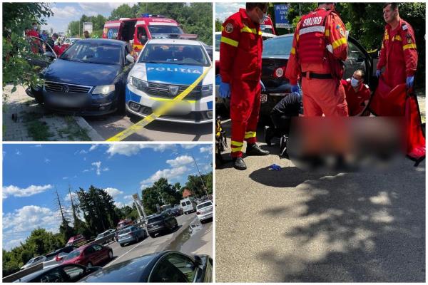 Şofer împuşcat de poliţişti, după o urmărire pe DN1