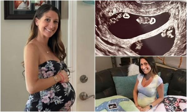 Miracolul vieţii. O femeie de 35 de ani, care s-a luptat cu infertilitatea ani de zile, a aflat că așteaptă două perechi de gemeni, în SUA
