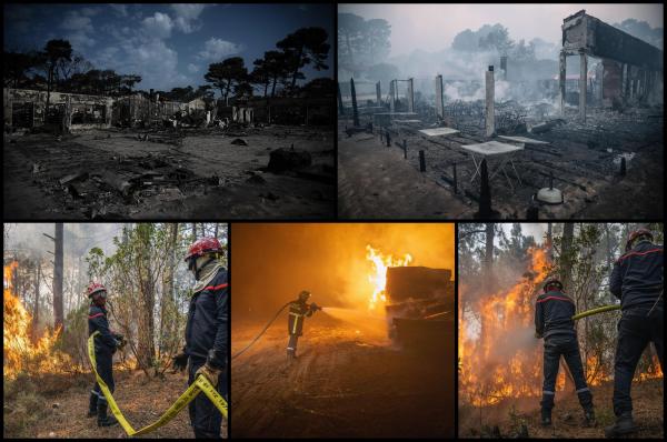 Incendii masive în sud-vestul Franţei, 2022
